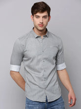 Men Cream Printed Casual Shirt-TKTPRINT-122-Cream